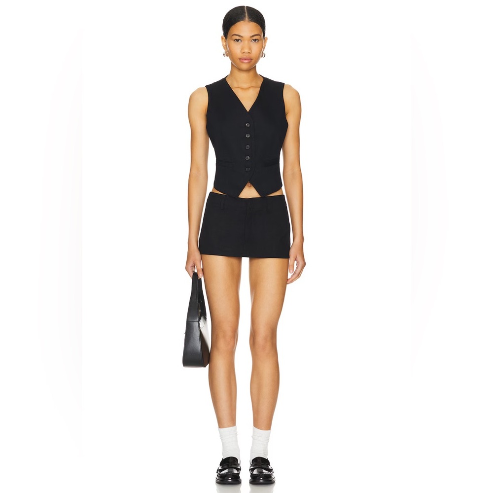 LIONESS Black Mini Skirt